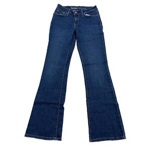 Levis Jeans Women 2 Modern Boot Cut Dark Wash Stretch Denim Signature 26x32